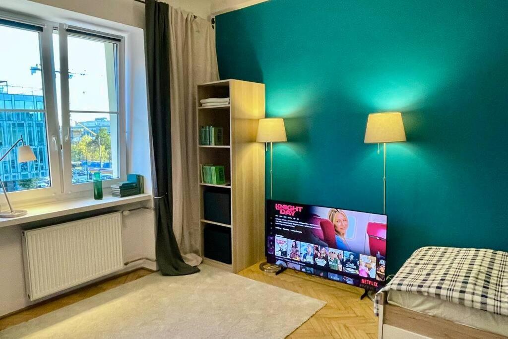 Appartement Super Square Metro X2 Fast Wifi 55'Tv Netflix Hbo Appletv+ Amazontv à Varsovie Extérieur photo