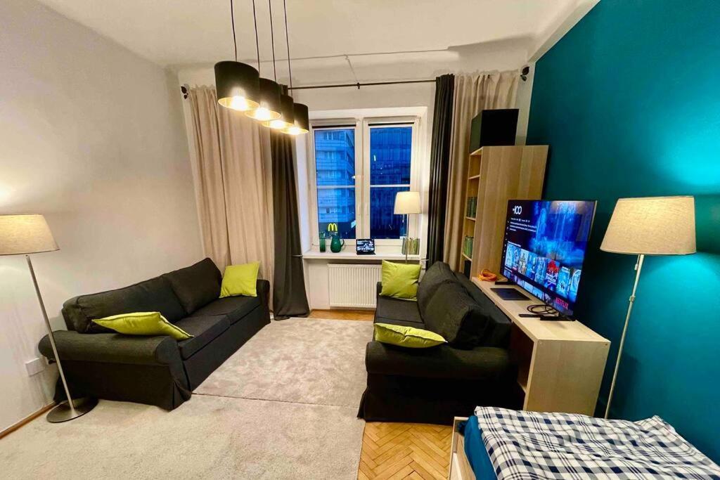 Appartement Super Square Metro X2 Fast Wifi 55'Tv Netflix Hbo Appletv+ Amazontv à Varsovie Extérieur photo